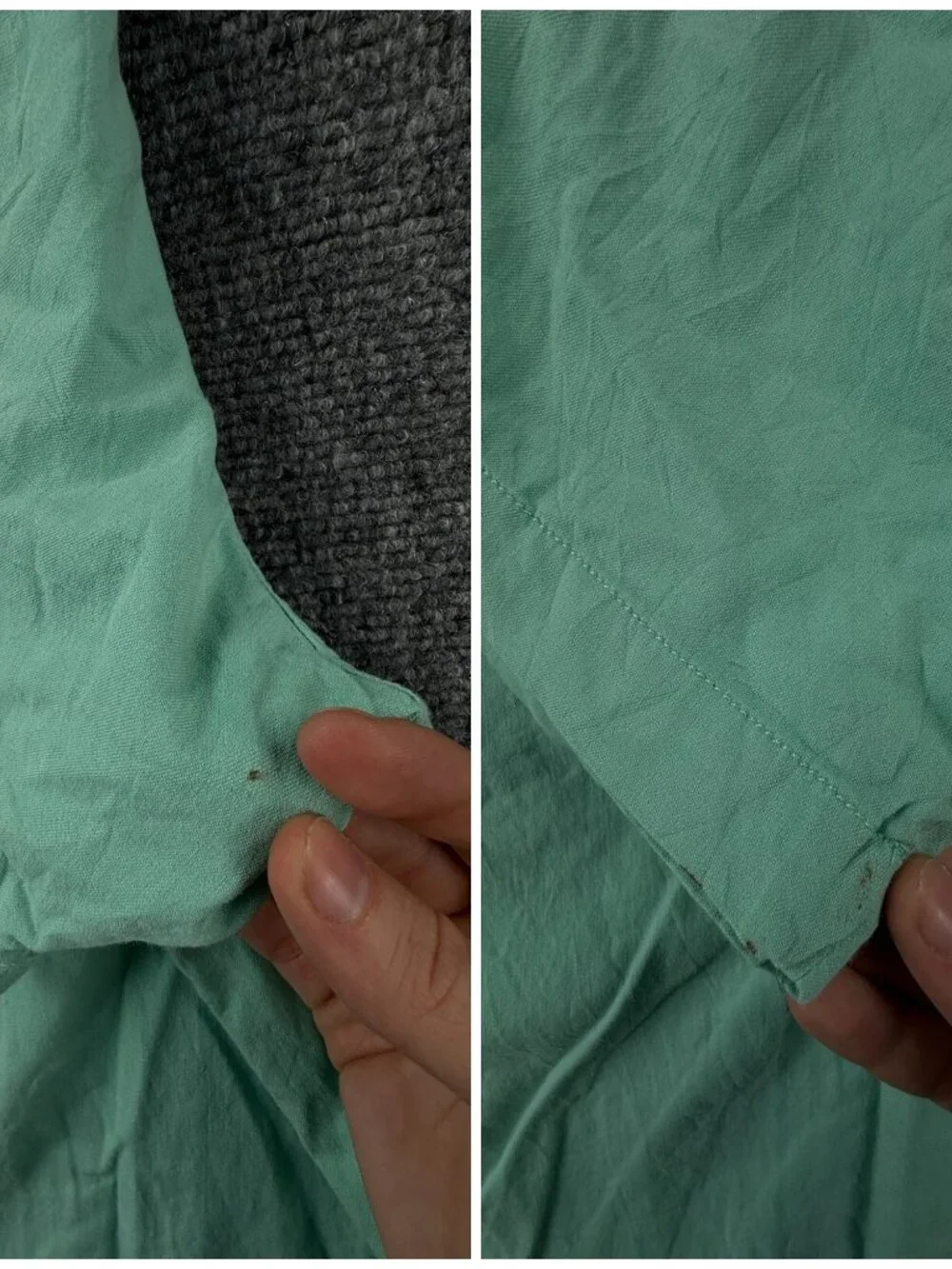Tommy Bahama Silk Cotton Spandex Button Up Shirt Short Sleeve Light Green 2XL